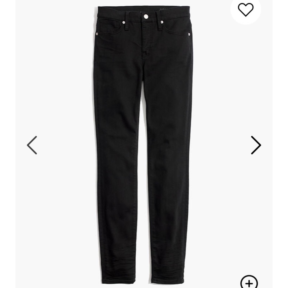 Madewell 9” High Rise Skinny jeans black 29